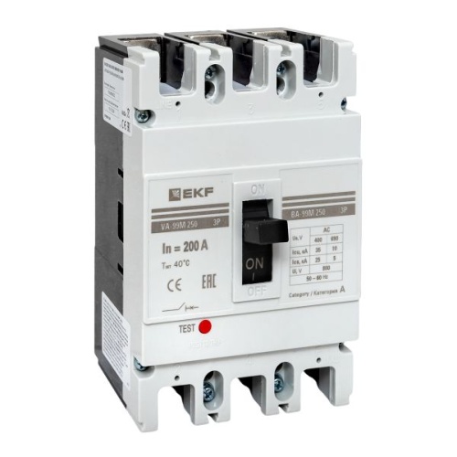 Выключатель автоматический ВА-99М 250/200А 3P 35кА EKF
