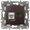 12-3110-13 Эл/ус ЭРА Розетка комбинированная RJ45+TV, IP20, Эра12, бронза