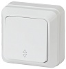 2Э-103-01  Intro Переключатель, 10А-250В, ОУ, б.м.п., Quadro, белый