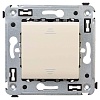 Выключатель одноклавишный в стену, "Avanti", "Ванильная дымка"