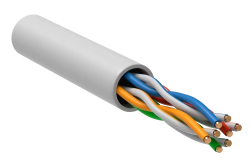 Витая пара U/UTP 5E 24AWG 4PR LSLTx 1м белый РФ/Т GENERICA