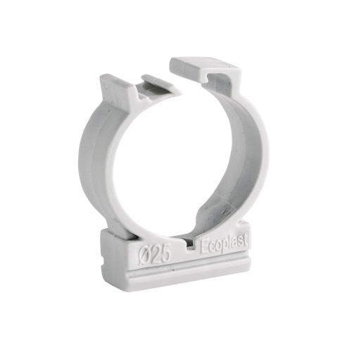CFC25G Держатель с защелкой для труб D25мм (1уп = 10шт) Экопласт