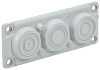 TITAN Ввод кабельный мембр. 6 отв. d=6-59мм IP65 серый IEK