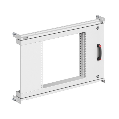 Рама поворотная частичная, центрированная 9U для 19" оборудования для корпусов CQE & CQE N, ВхШ 600х1000 мм