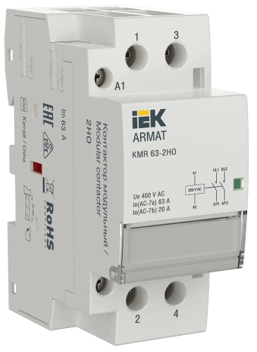 ARMAT Контактор модульный KMR 63А 230В AC 2НО IEK
