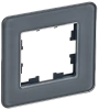 BRITE Рамка 1-мест. РУ-1-2-Бр стекло графит RE IEK