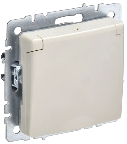 BRITE Роз. с з/к/ш с кр. 16А IP20 РСбш10-3-БрКр беж. IEK