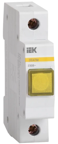 Сигнальная лампа ЛС-47М (жёлтая) матрица светодиод, на DIN (упак. 12 шт./120) ИЭК