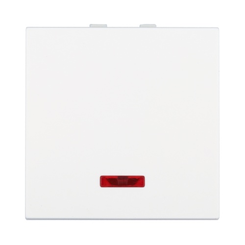 Выключатель с индикатором 45х45мм (схема 1L) 16 A, 250 B (белый) LK45