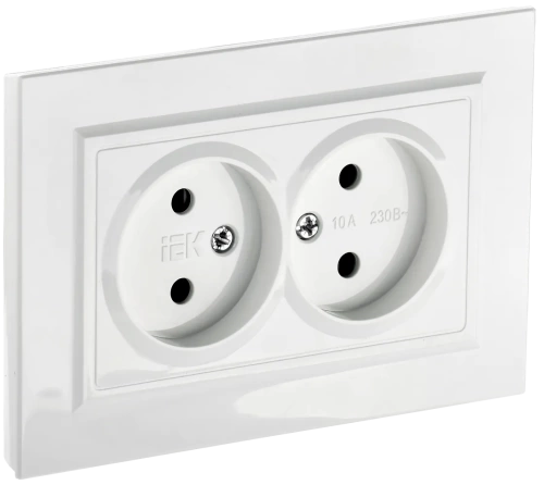 BRITE Роз. 2-я без з/к/ш 10А в сб. РС12-2-БрБ бел. IEK