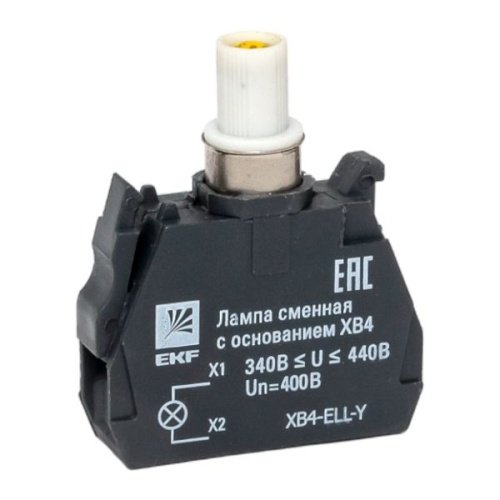 Лампа сменная c основанием XB4 желтая 400В EKF PROxima Лампа сменная c основанием XB4 желтая 400В EKF PROxima