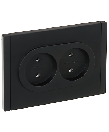 FORTE&PIANO Роз. 2-я без з/к з/ш б/к 10А FP126 чер. IEK