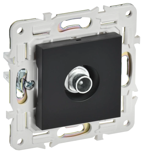 SKANDY Роз. TV проходная SK-A17Bl черн. IEK SKANDY Роз. TV проходная SK-A17Bl черн. IEK