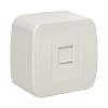 Минск Розетка Phone 1-местная ОП белая EKF Basic