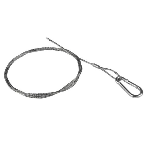Трос стальной с карабином 1 м (2 мм) EKF Трос стальной с карабином 1 м (2 мм) EKF
