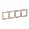 Valena LIFE.Рамка "Ампир бежевый".4-постовая универсальная