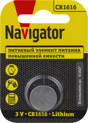 Элемент питания Navigator 93 826 NBT-CR1616-BP1