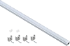 Профиль алюм. для LED ленты 1712 накл. прям. 2м к-т опал IEK