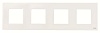 Рамка 4-постовая, серия Zenit, цвет альпийский белый  N2274 BL (N2274 BL)