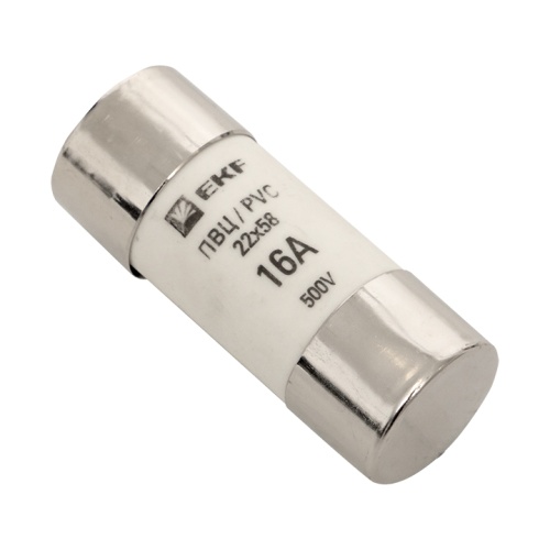 Плавкая вставка цилиндрическая ПВЦ (22х58) 16А EKF
