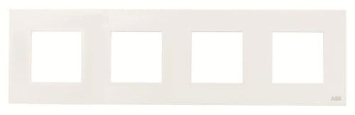 Рамка 4-постовая, серия Zenit, цвет альпийский белый  N2274 BL (N2274 BL)
