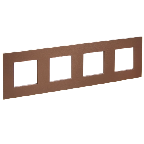 SKANDY Рамка 4-мест. SK-F34Br металл шоколад IEK