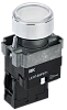 Кнопка LA167-BWF3171 d=22мм RC 1з с подсвет. белая IEK