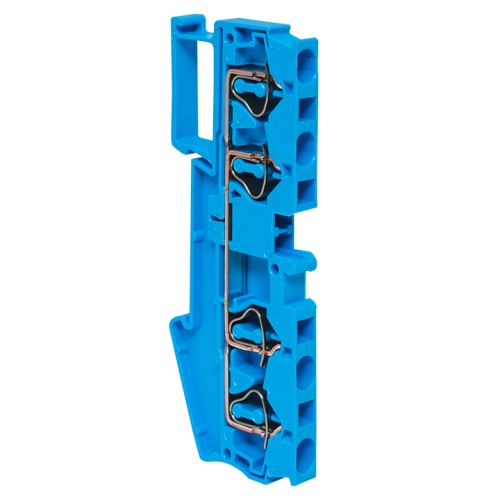 Колодка клеммная пружинная JXB-ST-4 41А 4 вывода синяя EKF Колодка клеммная пружинная JXB-ST-4 41А 4 вывода синяя EKF