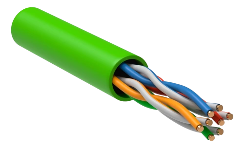 ITK Витая пара U/UTP 5E 4х2х0,52 LSLTx зеленый (305м) РФ/Т