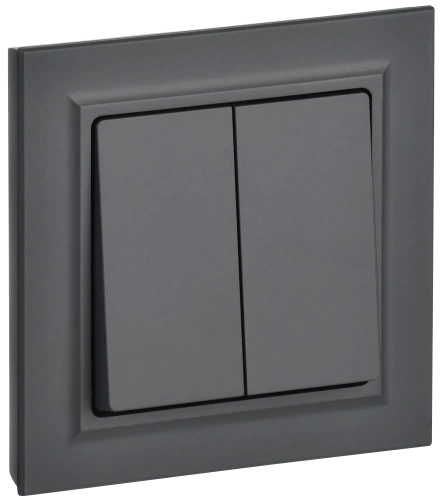 BRITE Выключ. 2-кл. 10А в сб. ВСР10-2-0-БрГ граф. IEK BRITE Выключ. 2-кл. 10А в сб. ВСР10-2-0-БрГ граф. IEK