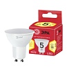 LED MR16-5W-827-GU10 R ЭРА (диод, софит, 5Вт, тепл, GU10) (10/100/4000) (10/100)