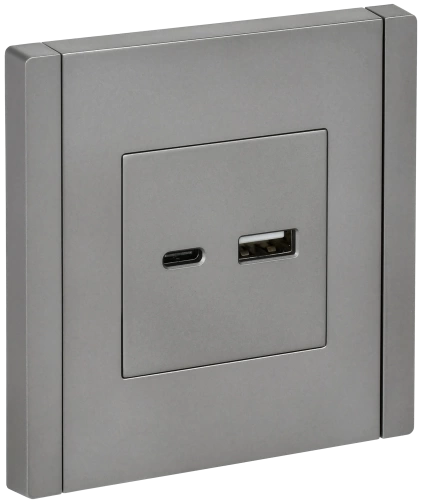 FORTE&PIANO Роз. USB A+C 18Вт FP551 ст. IEK