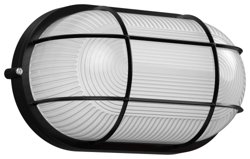 Светильник НПП1202 черный/овал с реш. 100Вт IP54 (упак 8шт.) ИЭК