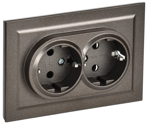 BRITE Роз. 2-я с з/к без з/ш 16А в сб. РС12-3-БрТБ бр. IEK