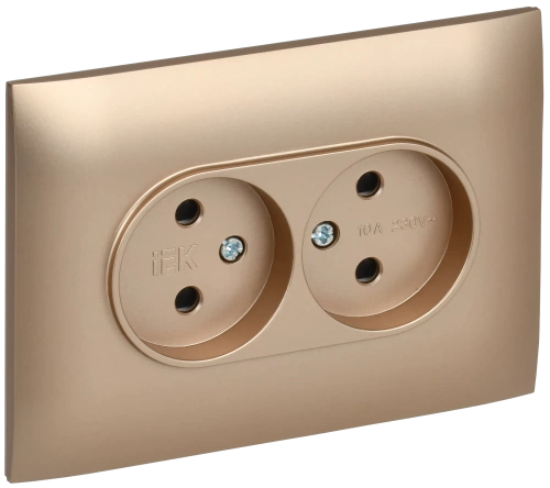 SKANDY Роз. 2-я без з/к с з/ш 10А сб. SK-R09Sa песоч. IEK