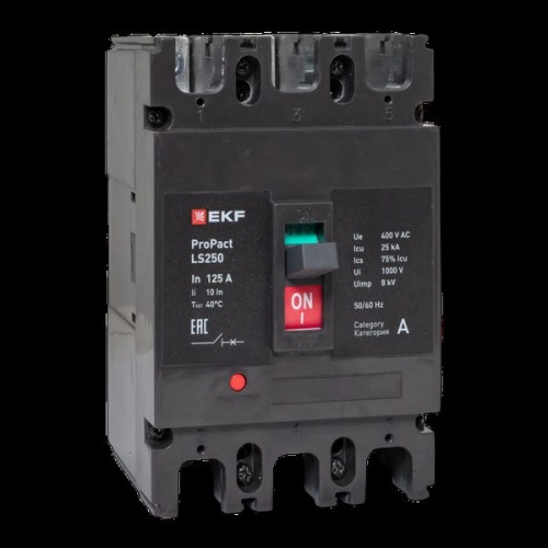 Автоматический выключатель LS250 25кА 3P 125А ProPact EKF