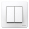 BLANCA С/У 2-клавишный ВЫКЛЮЧАТЕЛЬ (cх.5), 10А, 250B, БЕЛЫЙ