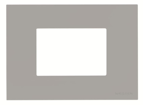 Рамка итальянского стандарта на 3 модуля, серия Zenit, цвет серебристый  N2473 PL (N2473 PL)