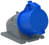 Розетка стационарная ССИ-123 32А-6ч/200-250В 2Р+РЕ IP44 MAGNUM ИЭК