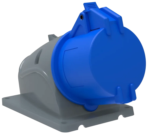 Розетка стационарная ССИ-123 32А-6ч/200-250В 2Р+РЕ IP44 MAGNUM ИЭК