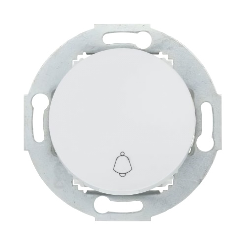 Выключатель-кнопка одноклавишный (схема 1T) 10А, 250В (белый) Vintage