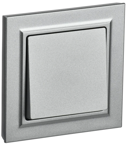 BRITE Выключ. 1-кл. 10А в сб. ВСР10-1-0-БрА алюм. IEK