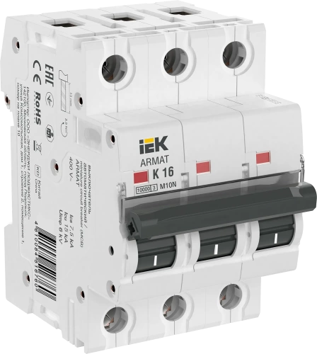 ARMAT Авт. выкл. M10N 3P K 16А IEK ARMAT Авт. выкл. M10N 3P K 16А IEK