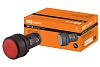 Кнопка с фиксацией SB7-CAL45 d22мм 1з+1р красная TDM