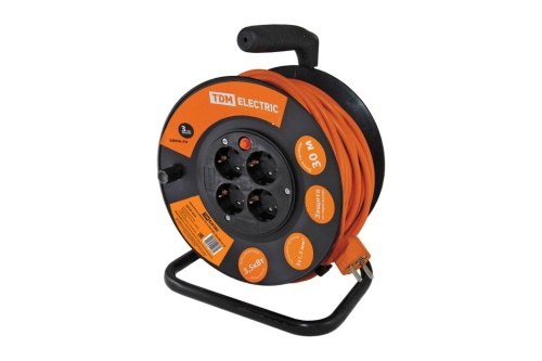 Удлинитель силовой УКз16-004 TDM (4 места/30м ПВС 3х1,5) Удлинитель силовой УКз16-004 TDM (4 места/30м ПВС 3х1,5)