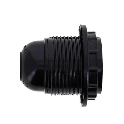 Патрон карболитовый с кольцом Е27 черн. без наклейки EKF PROxima Патрон карболитовый с кольцом Е27 черн. без наклейки EKF PROxima