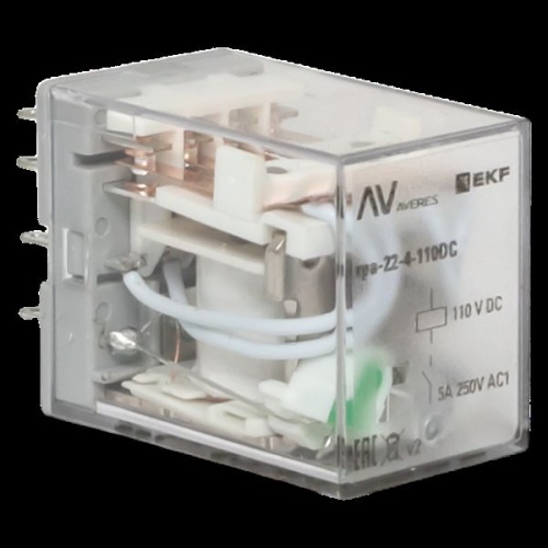 Реле промежуточное RPA 22/4 5A 110В DC EKF AVERES