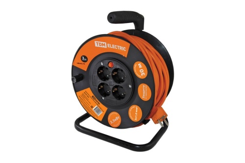 Удлинитель силовой УКз16-004 TDM (4 места/30м ПВС 3х1,0) Удлинитель силовой УКз16-004 TDM (4 места/30м ПВС 3х1,0)