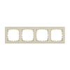 Рамка 4-постовая (бежевый) LK60