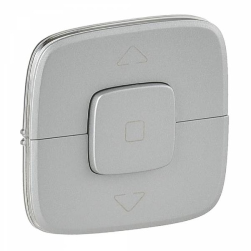 Valena ALLURE.Лицевая панель для выключателя жалюзи и рольставней.Алюминий